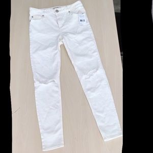 Free people stark white skinny jeans